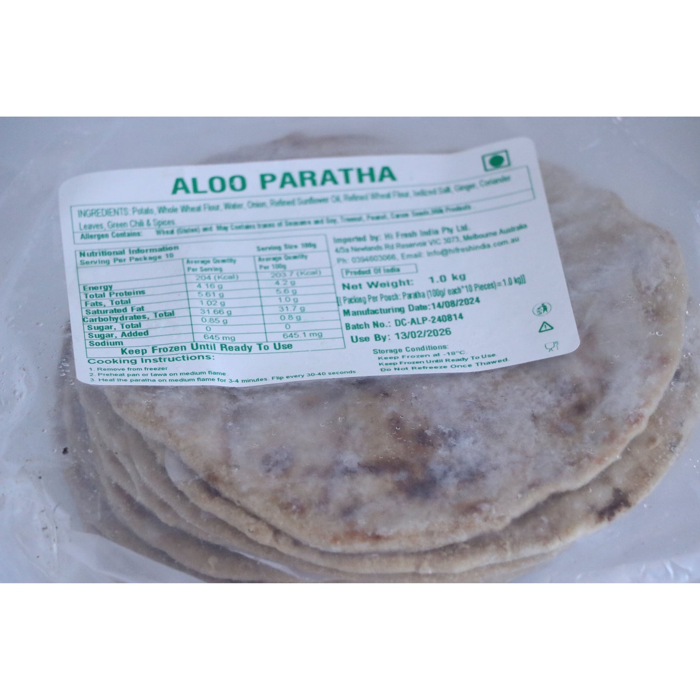AALO PRANTHA (SMASHED POTATO FLATBREAD/POCKET)